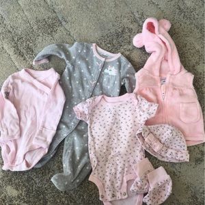 Newborn baby girl bundle
